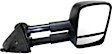 Passenger Side Mirror, Power, Heated, Textured Black, Manual Folding