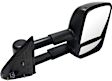 Passenger Side Mirror, Power, Heated, Textured Black, Manual Folding