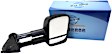 Passenger Side Mirror, Power, Heated, Textured Black, Manual Folding