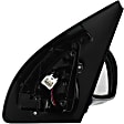 Passenger Side Mirror, Power, Manual Folding, Heated, Paintable, No Signal Light, No Memory, No Puddle Light, No Auto-Dimming, No Blind Spot Feature