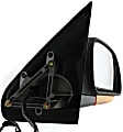 Passenger Side Mirror, Power, Power Folding, Heated, Textured Black, In-housing Signal Light, No Memory, No Puddle Light, No Auto-Dimming, No Blind Spot Feature