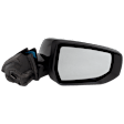 Passenger Side Mirror, Power Adjust, Manual Folding, Heated, Paintable, In-housing Signal Light, No Memory, No Puddle Light, No Auto-Dimming, No Blind Spot Feature, Eco Model