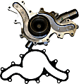 125-2102 Water Pump, 4.0L, 6Cyl, GMB OE Replacement