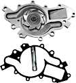 130-1040 Water Pump, 2.8L, 6Cyl, GMB OE Replacement