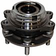 750-0002 Front, Driver or Passenger Side Wheel Hub, 5 Lugs, With Bearing, GMB OE Replacement