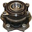 750-0017 Rear, Driver or Passenger Side Wheel Hub, 5 Lugs, With Bearing, GMB OE Replacement
