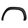 Rear, Passenger Side Fender Flares, Black Crew Cab Pickup