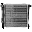 1164C Radiator Sold individually, Automatic Transmission Models, 2 Row Core