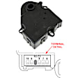 2008 Hummer H2 - A/C Actuator, Air Inlet Actuator; Blower Housing; Mode Door Actuator