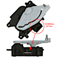 1712334 Heater Blend Door Actuator - Sold individually, Mode Door Actuator