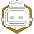 1712514 Coolant Temperature Sensor Sold individually, M12 x 1.5 Thread, 2 Terminal