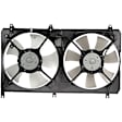 2011 Mitsubishi Galant - Radiator Fan 4 Cyl 2.4L, Radiator and Condenser Complete Assembly, Dual fan, GPD OE Replacement
