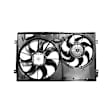 2007 Volkswagen Rabbit - Radiator Fan 5 Cyl 2.5L, Radiator and Condenser Complete Assembly, Dual fan, GPD OE Replacement