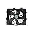 2013 Cadillac CTS - Radiator Fan 6 Cyl 3.0L, Coupe, Radiator and Condenser Complete Assembly, Dual fan