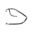 4813034 A/C Refrigerant Suction Hose - Sold individually, Models With Rear A/C