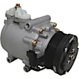 6511483 A/C Compressor, With Clutch, 6-Groove Pulley, 65 Series