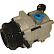 2008 Mercury Mountaineer - A/C Compressor, Without Rear Air Conditioning; 6 Groove; Hs18, With Clutch, 6-Groove Pulley, 4.0L, 65 Series