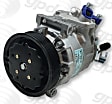 2009 Audi A3 - A/C Compressor, 6 Groove; Direct Drive Compressor; Pxe16, With Clutch, 6-Groove Pulley, 4 Cyl 2.0L, 65 Series