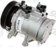 2011 Jeep Liberty - A/C Compressor, With Clutch, 6-Groove Pulley, 3.7L 6Cyl, 65 Series