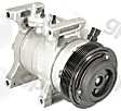 2016 Dodge Durango - A/C Compressor, Without Rear Air Conditioning; 6 Groove; Contains Pag46 Compatible For R1234Yf Systems; Rs18, With Clutch, 6-Groove Pulley, 5.7L, 65 Series