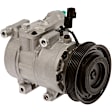 2013 Hyundai Accent - A/C Compressor, With Manual A/C Controls, With Clutch, 6-Groove Pulley, 1.6L 4Cyl, 65 Series