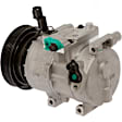 2013 Hyundai Accent - A/C Compressor, With Manual A/C Controls, With Clutch, 6-Groove Pulley, 1.6L 4Cyl, 65 Series