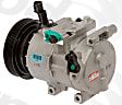 2013 Hyundai Accent - A/C Compressor, With Manual A/C Controls, With Clutch, 6-Groove Pulley, 1.6L 4Cyl, 65 Series