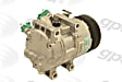 6512958 A/C Compressor, With Clutch, 6-Groove Pulley, 65 Series