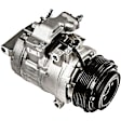 6512991 A/C Compressor, With Clutch, 6-Groove Pulley, 3.5L, 6Cyl, 65 Series