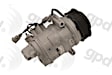 6513091 A/C Compressor, With Clutch, 6-Groove Pulley, 4.7L, 8Cyl, 65 Series