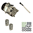 2014 Buick Regal - 4-Piece Kit A/C Compressor, 5 Groove; Front Exp Valve 31188; Acum/Drier 111928; O-Ring Seal Kit 1321337; 6513010; Cvc, With Clutch, 5-Groove Pulley, 2.0L 4Cyl
