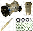 1996 GMC K1500 Suburban - 4-Piece Kit A/C Compressor, 6 Groove; H6; Front Exp Valve 3411296; O-Ring Seal Kit 1321277; 6511339; Acum/Drier 1411365; Without Rear A.C., With Clutch, 6-Groove Pulley, 5.7L 8Cyl