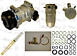 1998 GMC Yukon - 4-Piece Kit A/C Compressor, With Rear Air Conditioning; 6 Groove; H6; Front Exp Valve 3411296; Oring Seal Kit 1321272; 6511339; Acum/ Drier 1411365; Rear Exp Valve 3411319, With Clutch, 6-Groove Pulley, 5.7L 8Cyl