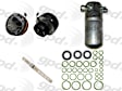 1991 Chevrolet G30 - 4-Piece Kit A/C Compressor, With Clutch, 6-Groove Pulley, 5.7L 8Cyl, Includes (1) A/C Compressor and (1) A/C Service Kit (A/C Accumulator, A/C Orifice Tube, and A/C O-Ring and Gasket Seal Kit)