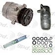 1999 Pontiac Grand Prix - 4-Piece Kit A/C Compressor,  Groove; V5; Acum/ Drier 141130; Oring Seal Kit 132122; Front Exp Valve 3411255; 511398, With Clutch, 6-Groove Pulley, 3.8L 6Cyl