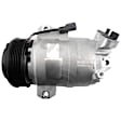 2014 Nissan NV200 - 4-Piece Kit A/C Compressor, 6 Groove; Dks17D; 6513119; Front Exp Valve 311587; O-Ring Seal Kit 1321393; Condenser 291C, With Clutch, 6-Groove Pulley, 2.0L 4Cyl