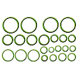 1991 Buick Skylark - 4-Piece Kit A/C Compressor, 5 Groove; V5; Acum/Drier 111336; Front Exp Valve 31129; O-Ring Seal Kit 1321269; 651131, With Clutch, 5-Groove Pulley, 2.3L 4Cyl
