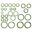 1990 GMC S15 - 4-Piece Kit A/C Compressor, 6 Groove; Front Exp Valve 31123; V5; Acum/ Drier 11133; 6511317; Oring Seal Kit 1321273, With Clutch, 6-Groove Pulley, 2.5L 4Cyl
