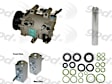 2004 Pontiac Montana - 4-Piece Kit A/C Compressor, Without Rear Air Conditioning;  Groove; Mitsubishi; Front Exp Valve 3411323; Acum/ Drier 1411; 511409; Oring Seal Kit 132127, With Clutch, 6-Groove Pulley, 3.4L 6Cyl