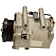 2004 Pontiac Montana - 5-Piece Kit A/C Compressor,  Groove; Mitsubishi; Front Exp Valve 3411323; Acum/Drier 1411; O-Ring Seal Kit 132127; 511419; Rear Exp Valve 3411321; With Rear A.C., With Clutch, 6-Groove Pulley, 3.4L 6Cyl
