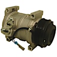 9612815A 5-Piece Kit A/C Compressor, With Clutch, 6-Groove Pulley, 4.3L, 6Cyl, Includes (1) A/C Compressor, (1) A/C Accumulator, (1) A/C Orifice Tube, (1) A/C O-Ring and Gasket Seal Kit and (1) A/C Condenser