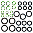9614823 A/C Compressor Kit, Models With Rear A/C, Includes (1) A/C Compressor, (1) A/C Accumulator, (1) A/C Orifice Tube, (1) A/C Expansion Valve, (1) A/C O-Ring and Gasket Seal Kit
