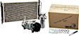 9621243B 4-Piece Kit A/C Compressor, With Clutch, 6-Groove Pulley, GPD OE Replacement, Includes (1) A/C Compressor, (1) A/C Expansion Valve, (1) A/C O-Ring and Gasket Seal Kit and (1) A/C Condenser