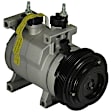 2014 Jeep Wrangler - 5-Piece Kit A/C Compressor,  Groove; Acum/Drier 1411833; Front Exp Valve 3411541; O-Ring Seal Kit 1321394; 513051; Condenser 4239C; Dks17Ds, With Clutch, 6-Groove Pulley, 3.6L 6Cyl, GPD A/C Compressor