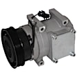2005 Dodge Stratus - 4-Piece Kit A/C Compressor, Coupe,  Groove; Oring Seal Kit 1321239; 511702; Front Exp Valve 341134; Condenser 497C; Hs15, With Clutch, 6-Groove Pulley, 2.7L 6Cyl, GPD OE Replacement
