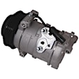 2009 Dodge Challenger - 4-Piece Kit A/C Compressor, With Clutch, 6-Groove Pulley, 3.5L 6Cyl, GPD OE Replacement Includes (1) A/C Compressor, (1) A/C Expansion Valve, (1) A/C O-Ring and Gasket Seal Kit and (1) A/C Condenser