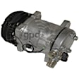 9624540 A/C Compressor, With Clutch, 2-Groove Pulley