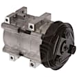 9631886A A/C Compressor, With Clutch, 6-Groove Pulley