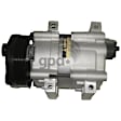 9631951A 6-Piece Kit A/C Compressor, With Clutch, 6-Groove Pulley, 4.0L, 6Cyl, Includes (1) A/C Compressor, (1) A/C Accumulator, (2) A/C Orifice Tube, (1) A/C O-Ring and Gasket Seal Kit and (1) A/C Condenser