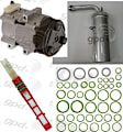 9631979 4-Piece Kit A/C Compressor, With Clutch, 8-Groove Pulley, Includes (1) A/C Compressor, (1) A/C Accumulator, (1) A/C Orifice Tube and (1) A/C O-Ring and Gasket Seal Kit